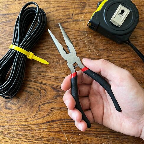 Needle Nose Pliers 12-Piece Set, 4.5 Inch Carbon Steel Long Nose Pliers with Serrated Jaw for Jewelry Making, Electronics Repair, Wire Bending, Crafting, and DIY Projects in Saudi Arabia