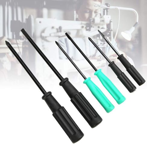 6 Pcs Screwdriver Kit, Slot and Cross Tip, Heat Treated Repair Tool Set, with Different Sizes, for Sewing Machine in Kuwait