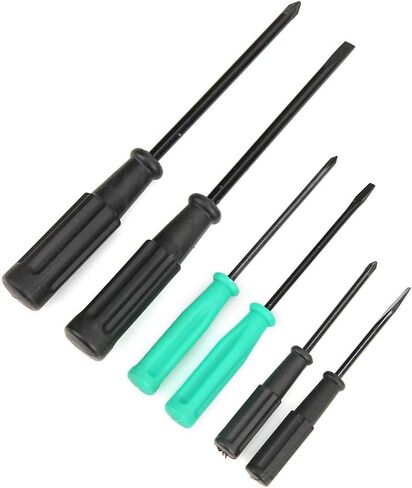 6 Pcs Screwdriver Kit, Slot and Cross Tip, Heat Treated Repair Tool Set, with Different Sizes, for Sewing Machine in Kuwait