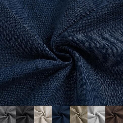 OTOEZ Faux Linen Fabric by The Yard, 58" W 1mm Thicken Upholstery Fabric Durable Faux Linen Type Cloth Upholstery Material for Sofa, Chair, Seat Repair & DIY Projects (Dark Grey, 5 Yards 58"x180") in Saudi Arabia
