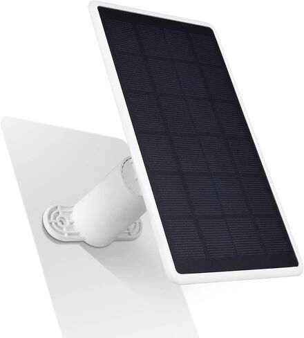 Wasserstein Solar Panel for SimpliSafe Wireless Outdoor Security Camera - Powerful SimpliSafe Outdoor Camera Solar Panel (White, 1 Pack) in Kuwait