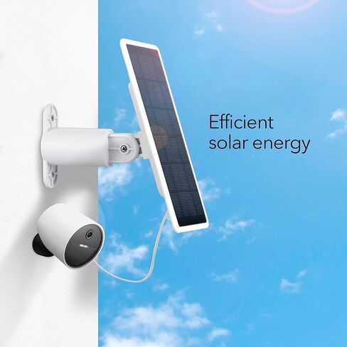 Wasserstein Solar Panel for SimpliSafe Wireless Outdoor Security Camera - Powerful SimpliSafe Outdoor Camera Solar Panel (White, 1 Pack) in Kuwait