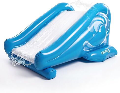 EKEPE Inflatable Water Slide for Pool, Heavy Duty Pool Slide with Water Sprayer for Kids Family Summer Play, Durable Blow Up Backyard Water Slide for Parties, In-ground or Above Ground Pools - Blue in Saudi Arabia