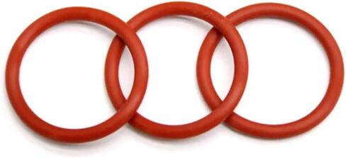 Red Silicone Rubber O-Ring Thickness 1/1.5/2/2.4/3/3.5/4/5mm OD 31-40mm Sealing Ring Heat Resistance O Seals Gaskets(5 Pieces,OD 33mm,CS 5.0mm) in Kuwait