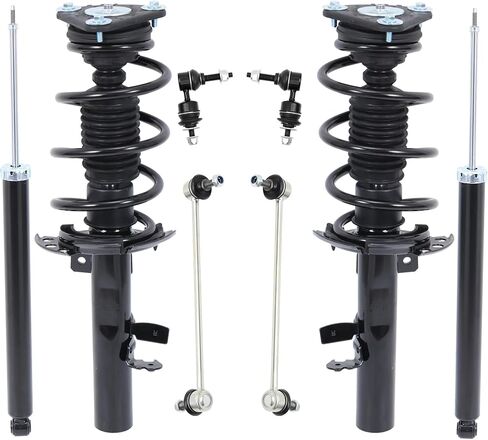 MOSTPLUS Front and Rear Struts+ Sway Bars Links Suspension kit Compatible with 2013-2018 Ford Focus Shocks Assembly Set of 8 in Kuwait