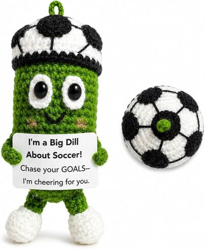 Soccer Goodie Bag Stuffers Gifts for Boys Girls Kids Teens, Funny Emotional Support Pickle Soccer Doll, World Cup Graduation Party Favors in Saudi Arabia