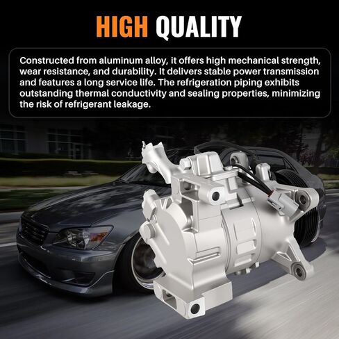 Hututimo 88320-2A051 AC Compressor with Clutch Compatible with Lexus GS300 3.0L 1998-2005, IS300 3.0L 2001-2005 Replace 88320-3A180 88320-3A181 77371 78371 in Saudi Arabia