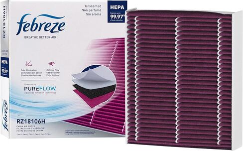 Febreze Odor Control Cabin Air Filter by PUREFLOW RZ18106 Fits 2014-2027 Lexus IS350 3.5L; 2013-2020 GS350 3.5L; 2014-2015 IS250 2.5L; 2018-2025 IS300, RC300 2.0L; 2016-2025 IS300, RC300 3.5L in Kuwait