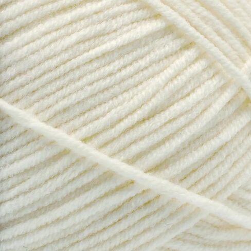 Okeydokeys Cotton Corner Yarn for Knitting and Crocheting, Cream Yarn with Soft and Skin-Friendly, 4-Ply DK Weight 3 Light Yarn, 3.53oz/284y Per Skein, Butter Cream Color 4 in Saudi Arabia