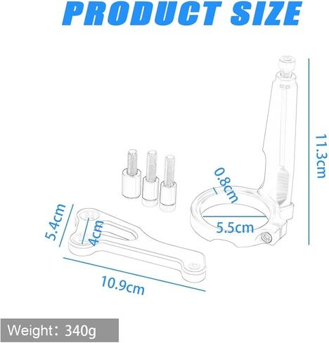 Monkey125 Steering Damper Stabilizer & Mounting Bracket Grip Compatible with MONKEY 125 2018-2024 3D CNC Motorcycle Accessories Handlebar damper (Gold) in Kuwait