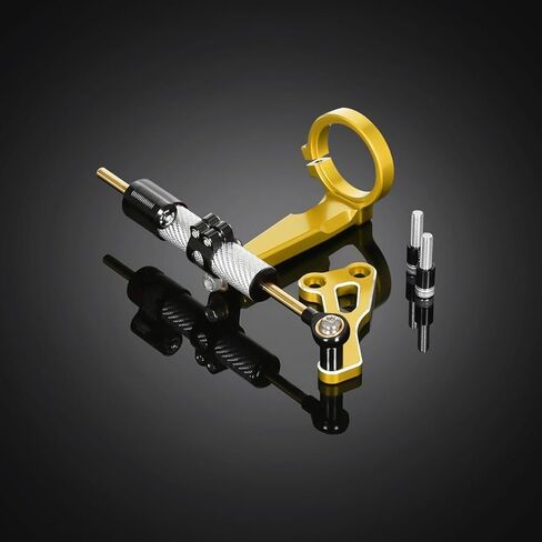 Monkey125 Steering Damper Stabilizer & Mounting Bracket Grip Compatible with MONKEY 125 2018-2024 3D CNC Motorcycle Accessories Handlebar damper (Gold) in Kuwait