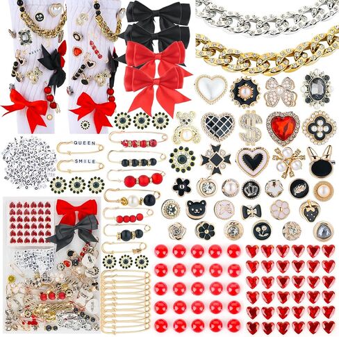 Charms for Socks Junk Socks Charms Kit Brooches and Pins for Women in Saudi Arabia