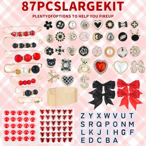 Charms for Socks Junk Socks Charms Kit Brooches and Pins for Women in Saudi Arabia