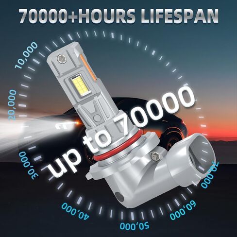 مصابيح أمامية LED 9005 شعاع عالي، 6000K أبيض، لكاسكاديا 2008-2017، تشيفي إمبالا 2016-2020، توسان 2019-2021، رام 1500 2019-2023، بريوس 2010-2015، ليجاسي 2010-2014، سيفيك 2016-20، التوصيل والتشغيل، حزمة من 2 in Kuwait