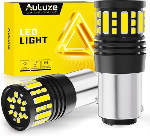 1157 LED Bulbs – Backup Reverse Signal Blinker Tail Parking DRL Brake Lights – 44-SMD, 600% Brighter, 6500K White – Fits BAY15D 2057 2357 7528 – Direct Replacement – 2 Pack in Saudi Arabia