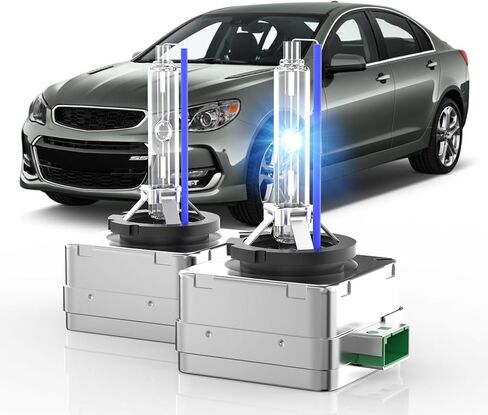 Fit for 2011-2023 Dodge Charger D3S HID Xenon Headlight Bulbs, 350% Brightness, High Low Dual Beam Light Bulb, 8000K White Blue, Plug-N-Play, of 2 in Saudi Arabia