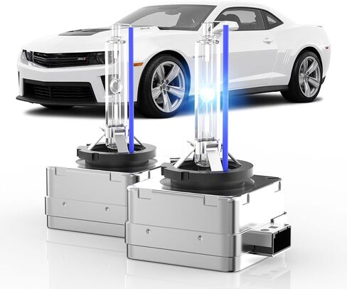 Fit for 2011-2023 Dodge Charger D3S HID Xenon Headlight Bulbs, 350% Brightness, High Low Dual Beam Light Bulb, 8000K White Blue, Plug-N-Play, of 2 in Saudi Arabia