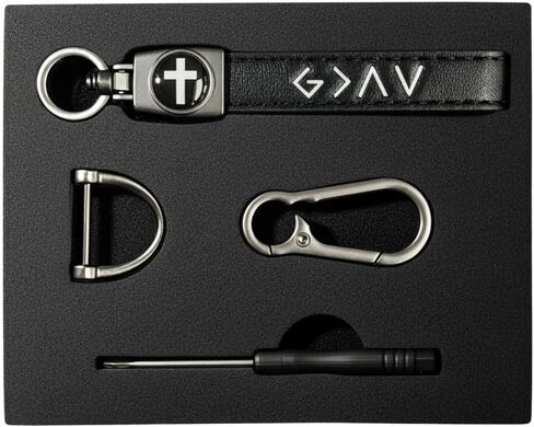 Christian Cross Leather Keychain, God Is Greater Than the Highs and Lows, Baptism Confirmation Graduation Gifts in Kuwait