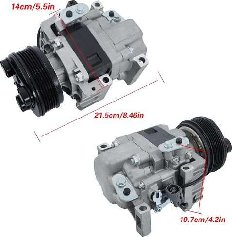 AC Compressor with Clutch Replacement for Mazda CX7 2007-2008 6-Pulley Groove EG2161450A in Kuwait