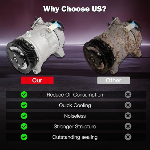 Cciyu تكييف وضاغط للهواء لكاديلاك SRX لساب 9-4X 3.0L 2010-2011 يستبدل ضاغط التيار المتردد للسيارة in Kuwait