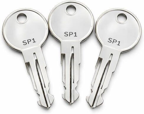 3-Pack SP2 Replacement Keys for Hummer H3 Roof Rack Cross Bars, Compatible with Hummer, Cut to Code SP1–SP5 in Saudi Arabia