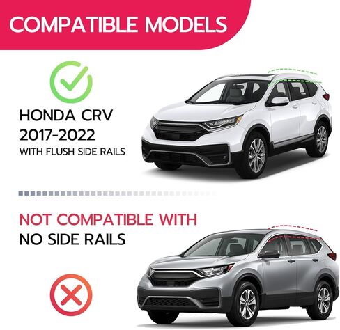 Roof Rack Cross Bars 165lbs Compatible with Honda CRV CR-V 2017 2018 2019 2020 2021 2022，Heavy Duty Aluminum Crossbars Cargo Bars Ski Snowboard Luggage Kayak Bike Carrier in Saudi Arabia