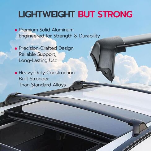 Roof Rack Cross Bars 165lbs Compatible with Honda CRV CR-V 2017 2018 2019 2020 2021 2022，Heavy Duty Aluminum Crossbars Cargo Bars Ski Snowboard Luggage Kayak Bike Carrier in Saudi Arabia