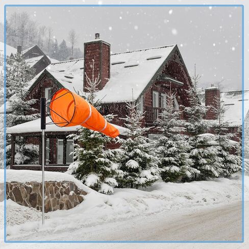 Threlaco Heavy Duty Windsock Frame, 18" Diameter Ball Bearing Windsocks Frame for Airport, Helipads, Industrial Wind Sock, Double Ball Bearing & Powder Coated & Rustproof in Kuwait