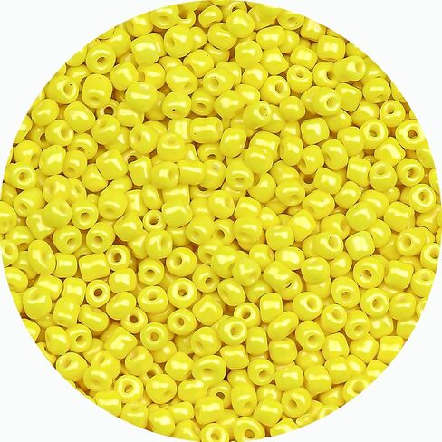Legefo 4mm Glass Seed Beads Bulk, Red Transparent 6/0 Small Mini Pony Seed Beads, Tiny Round Craft Bead for Bracelet Necklace Wrist Jewelry Making Beading Weaving DIY Crafts Supplies, 1000pcs in Kuwait