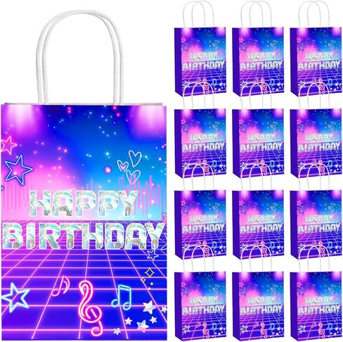Epakh 24 Pcs Shark Party Favor Gift Bags Shark Themed Goodie Treat Bags Candy Pouch‌ with Handles for Birthday Party Supplies Summer Ocean Sea Decorations in Kuwait