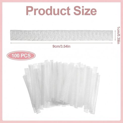 Rahhlizs 100 Pcs Makeup Brush Covers, Makeup Brush Guard Protector Reusable Expandable Mesh Cover for Travel, Women and Girls Storing Make-Up in Saudi Arabia