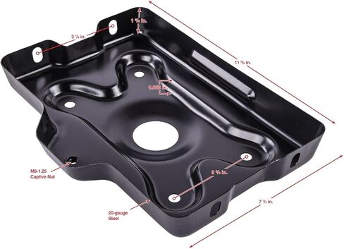 JEGS 78832 Battery Tray 1978-1988 GM G-Body Stamped Steel Black EDP (Electro-Dep in Saudi Arabia