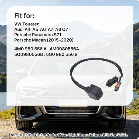 4M0980556A استبدال كاميرا الرؤية الخلفية لـ Macan 2015-2020، VW Touareg، Audi Q7 A4 A6 A5 A7 A8، Porsche Panamera 971، OE Backup Cam تحل محل 4M0 980 556 A، 5Q0980556B، 5Q0 980 556 B بواسطة GreenYi in Kuwait