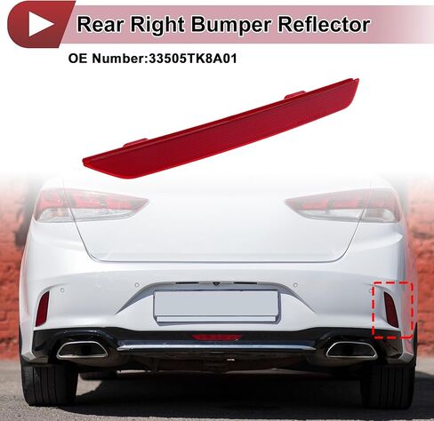 1 Pc Rear Right Bumper Reflectors No.33505TK8A01 Bumper Reflector Side Marker for Honda Odyssey 2011-2017 in Kuwait