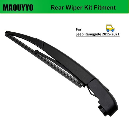 Rear Windshield Wiper Arm Blade Set Replacement for Jeep Renegade 2015-2021, MAQUYYO Rear Windshield Wiper Blade Arm Kit Replace 68256590AA in Saudi Arabia