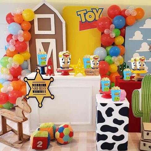 Cartoon Story Popcorn Boxes 20pcs Two Infinity and Beyond Birthday Gift Goodie Bags For Toy Theme Birthday Party Supplies in Saudi Arabia