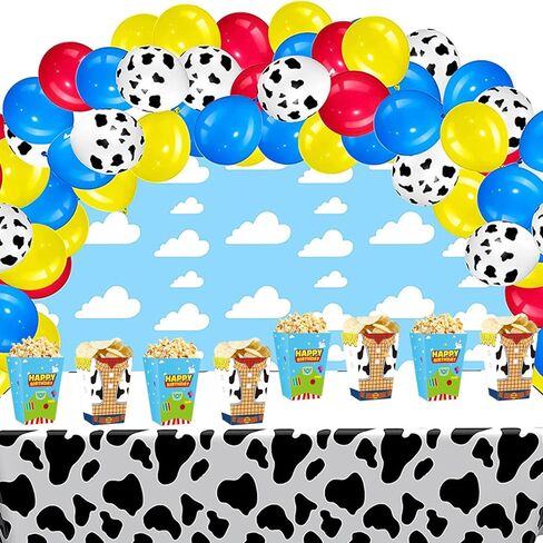 Cartoon Story Popcorn Boxes 20pcs Two Infinity and Beyond Birthday Gift Goodie Bags For Toy Theme Birthday Party Supplies in Saudi Arabia