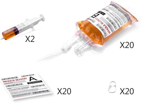 WYNK 20 Pack Halloween Decorations Blood Bag for Drink, 11.5 FL Oz Reusable Cups Containers, Live Blood of Theme Parties, Halloween/Vampire/ Hospital Theme Party Favors, Nurse Graduation Party Props in Saudi Arabia