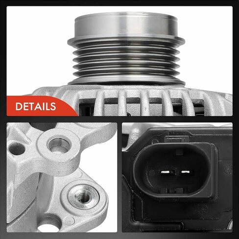 مولد كهربائي ممتاز متوافق مع Volkswagen Passat 2004-2005 2.0L، 12V 90A 5-Groove Clutch Pulley في اتجاه عقارب الساعة، استبدال # 028903029A، 028903029S in Kuwait