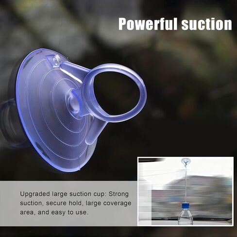 24 PCS Glass Strong Transparent Suction Cups, Windshield Sunshade Dovetail Sucker Hooks, Multi-Purpose Window Suction Cups for Car Window Glass Bathroom Kitchen Office Home Decor in Saudi Arabia