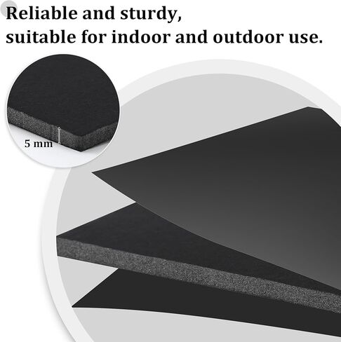 Elcoho 4 Pack Black Foam Board 20 x 30 Inch Thick Foam Core Board for Projects, Double-Sided Acid-Free Foam Poster Boards for Graduation DIY, Painting, Displaying, School and Craft Projects in Kuwait