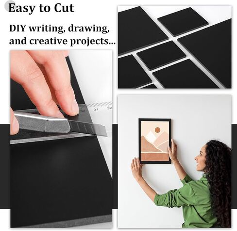 Elcoho 4 Pack Black Foam Board 20 x 30 Inch Thick Foam Core Board for Projects, Double-Sided Acid-Free Foam Poster Boards for Graduation DIY, Painting, Displaying, School and Craft Projects in Kuwait