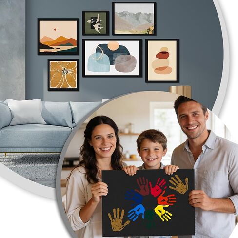 Elcoho 4 Pack Black Foam Board 20 x 30 Inch Thick Foam Core Board for Projects, Double-Sided Acid-Free Foam Poster Boards for Graduation DIY, Painting, Displaying, School and Craft Projects in Kuwait