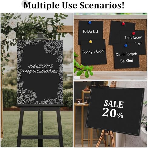 Elcoho 4 Pack Black Foam Board 20 x 30 Inch Thick Foam Core Board for Projects, Double-Sided Acid-Free Foam Poster Boards for Graduation DIY, Painting, Displaying, School and Craft Projects in Kuwait