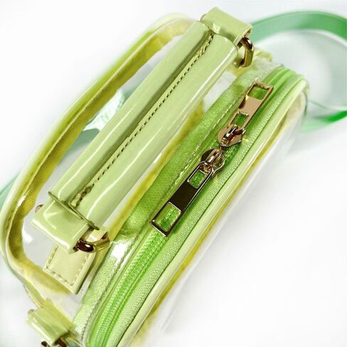 Clear Tote Bag Fluorescence Handbags Waterproof Jelly Transparent Crossbody Bag Simple Portable Shoulder Bag Cosmetic Storage Case(Pink) in Kuwait
