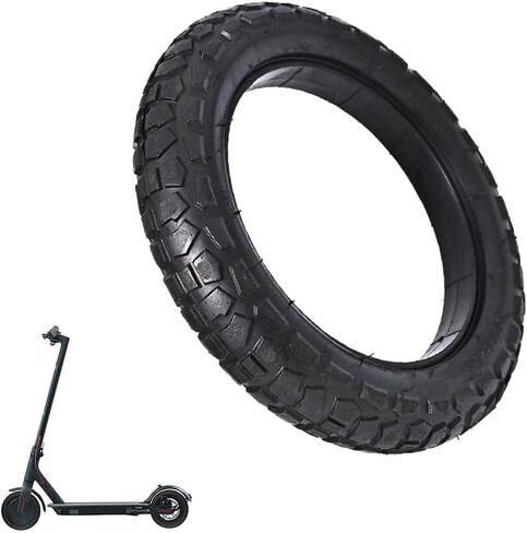 12 Inch Solid Tire for Ebike Scooter, 12x2.4, Puncture-Resistant Rubber Tyre with Non-Slip Tread, Deep Traction Design, Black in Saudi Arabia