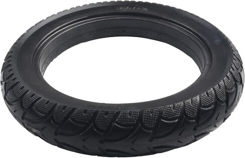 12 Inch Solid Tire for Ebike Scooter, 12x2.4, Puncture-Resistant Rubber Tyre with Non-Slip Tread, Deep Traction Design, Black in Saudi Arabia