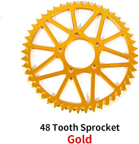 Tooth Plate Sprocket Wheel E-Bike Off-Road Dirtbike Motorcycle Accessories Compatible with SUR-Ron Light Bee X 48T (7075 Aluminum) in Saudi Arabia