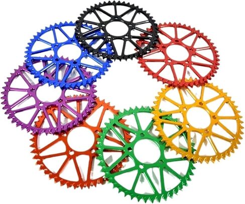 Tooth Plate Sprocket Wheel E-Bike Off-Road Dirtbike Motorcycle Accessories Compatible with SUR-Ron Light Bee X 48T (7075 Aluminum) in Saudi Arabia