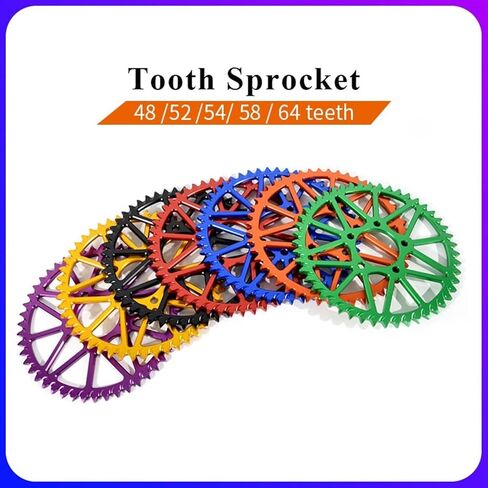 Tooth Plate Sprocket Wheel E-Bike Off-Road Dirtbike Motorcycle Accessories Compatible with SUR-Ron Light Bee X 48T (7075 Aluminum) in Saudi Arabia